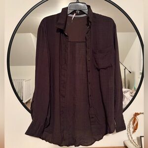 Free People Button-Up Shirt